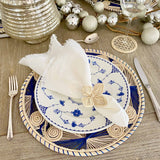 Caracol Placemat Round - Blue