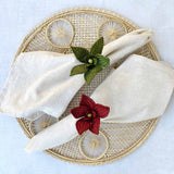 Poinsettia Napkin Ring