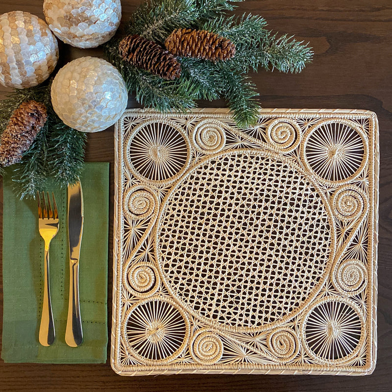 Square Wood Placemats